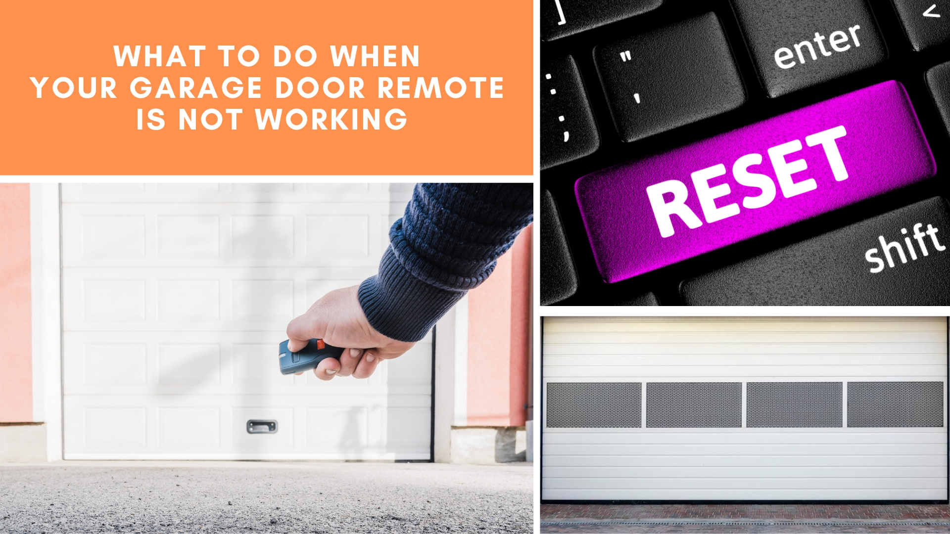 What to Do When Your Garage Door Remote is Not Working