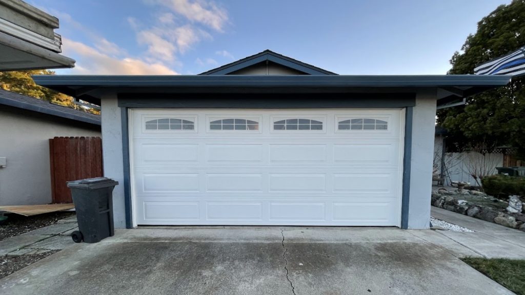 A two-car garage door size