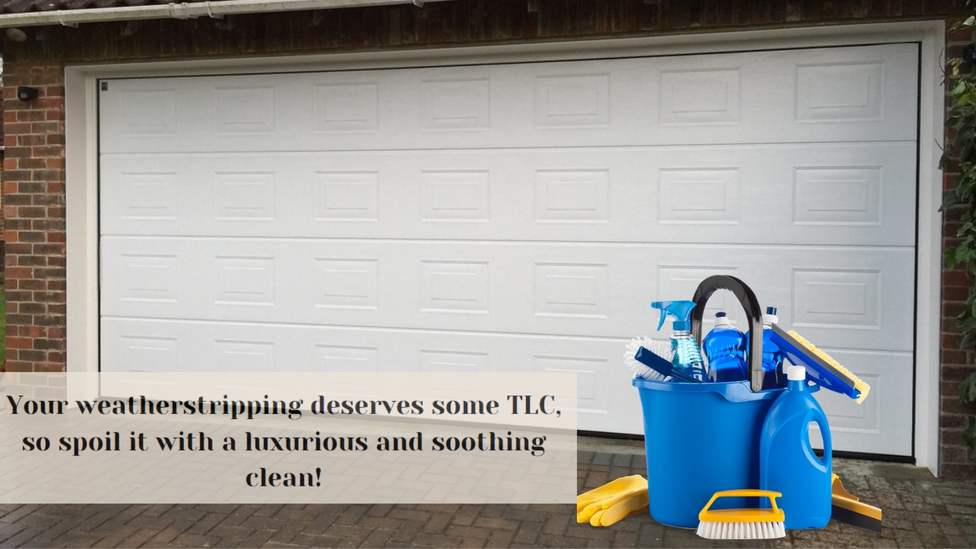 Clean your garage door weatherstripping so that you do not have to replace them often