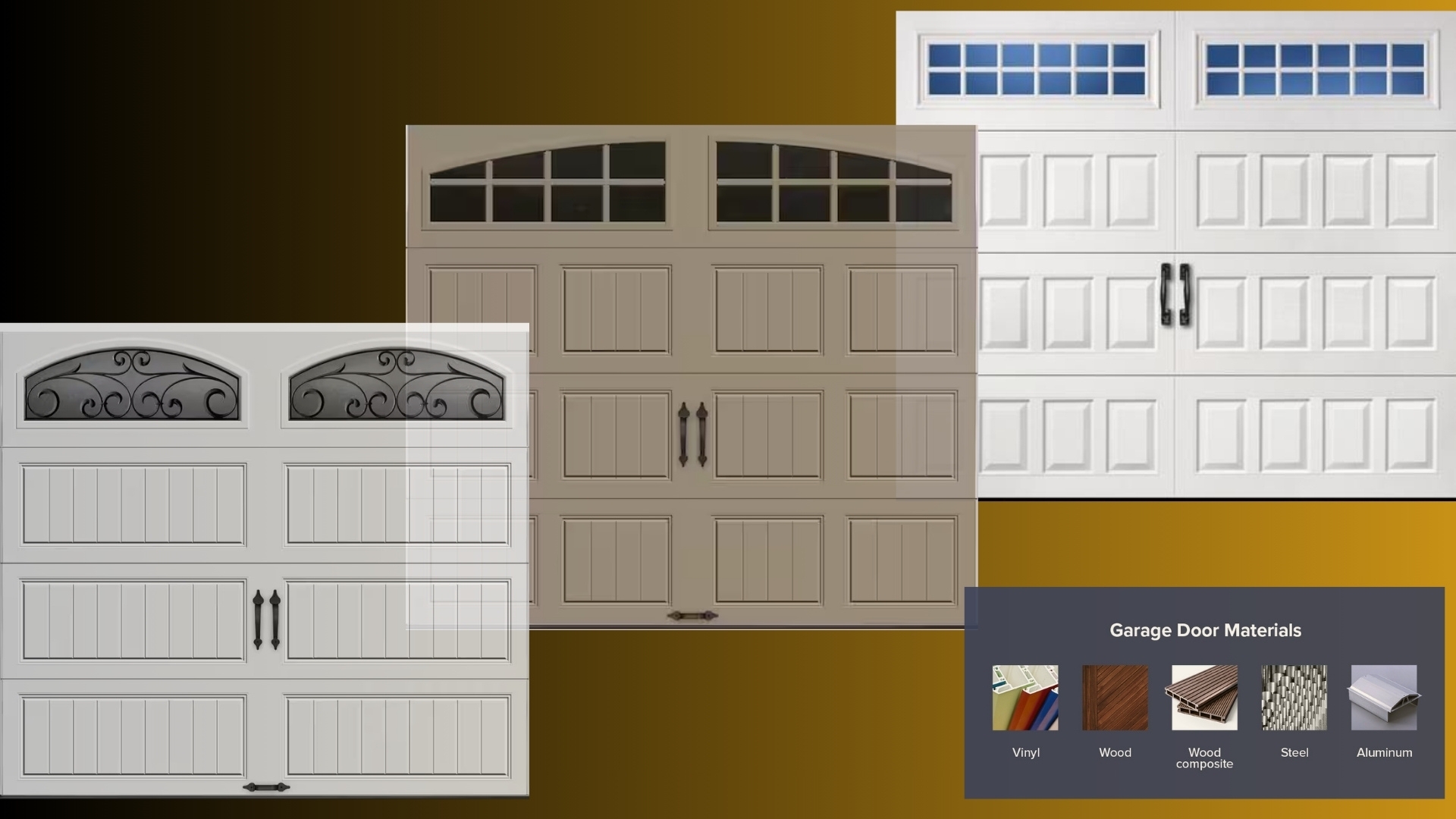 Different materials for your new door installation