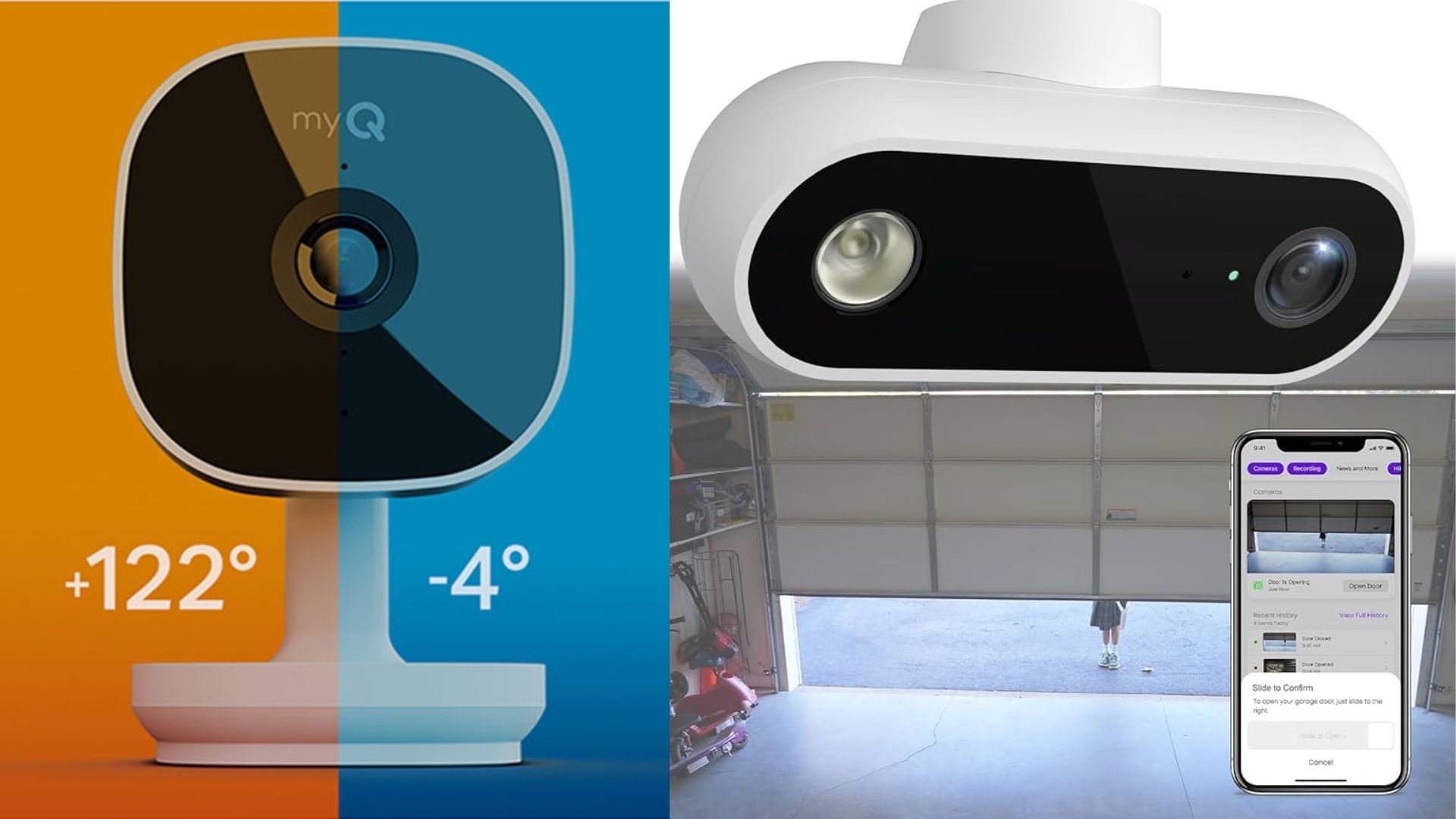 Security cameras for garages