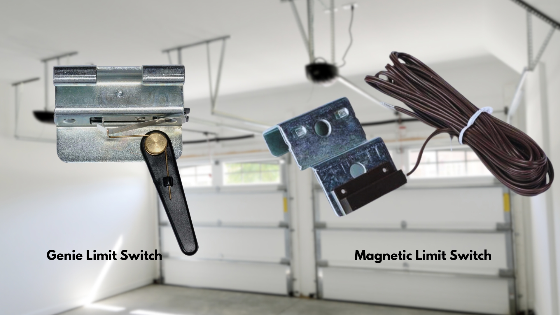 Different types of garage door limit switch
